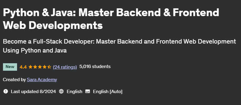 Pictures · Udemy — Python & Java: Master Backend & Frontend Web Developments 2024-8