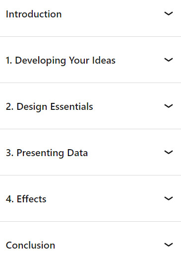 Course topics · Designing a Presentation 2024-5