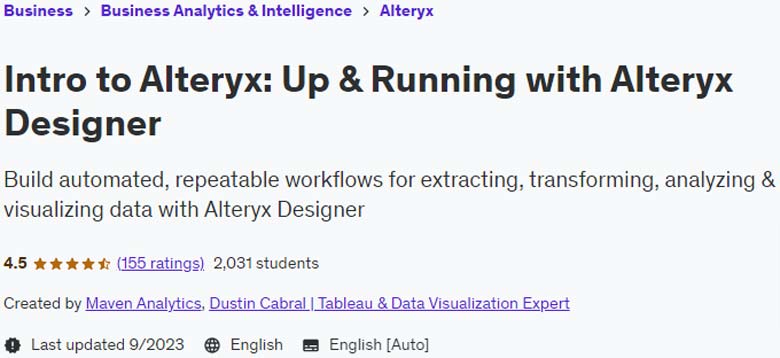 Pictures · Udemy — Intro to Alteryx: Up & Running with Alteryx Designer 2023-4