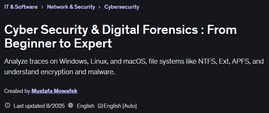 Pictures · Cyber Security & Digital Forensics : From Beginner to Expert 2025-8