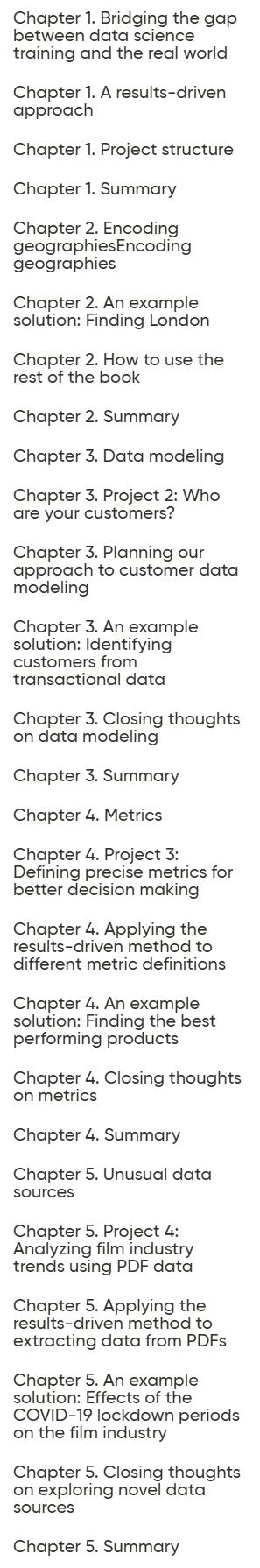 कोर्स के विषय · Oreilly – The Well-Grounded Data Analyst, वीडियो संस्करण 2025-2
