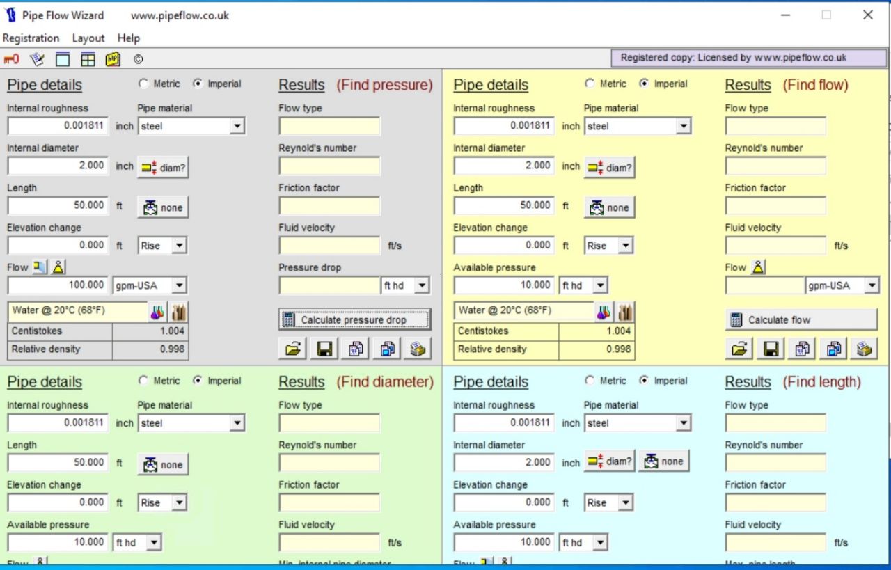 Pictures · Pipe Flow Wizard 2.1.3