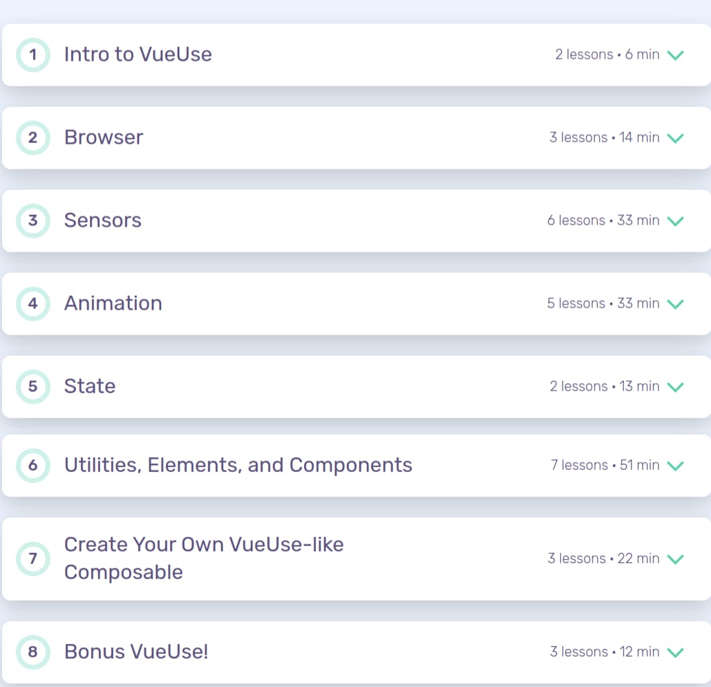 コースのトピック · Vueschool - VueUse for Everybody: Unlock オープン Vue.js 構成パワー 2024-11