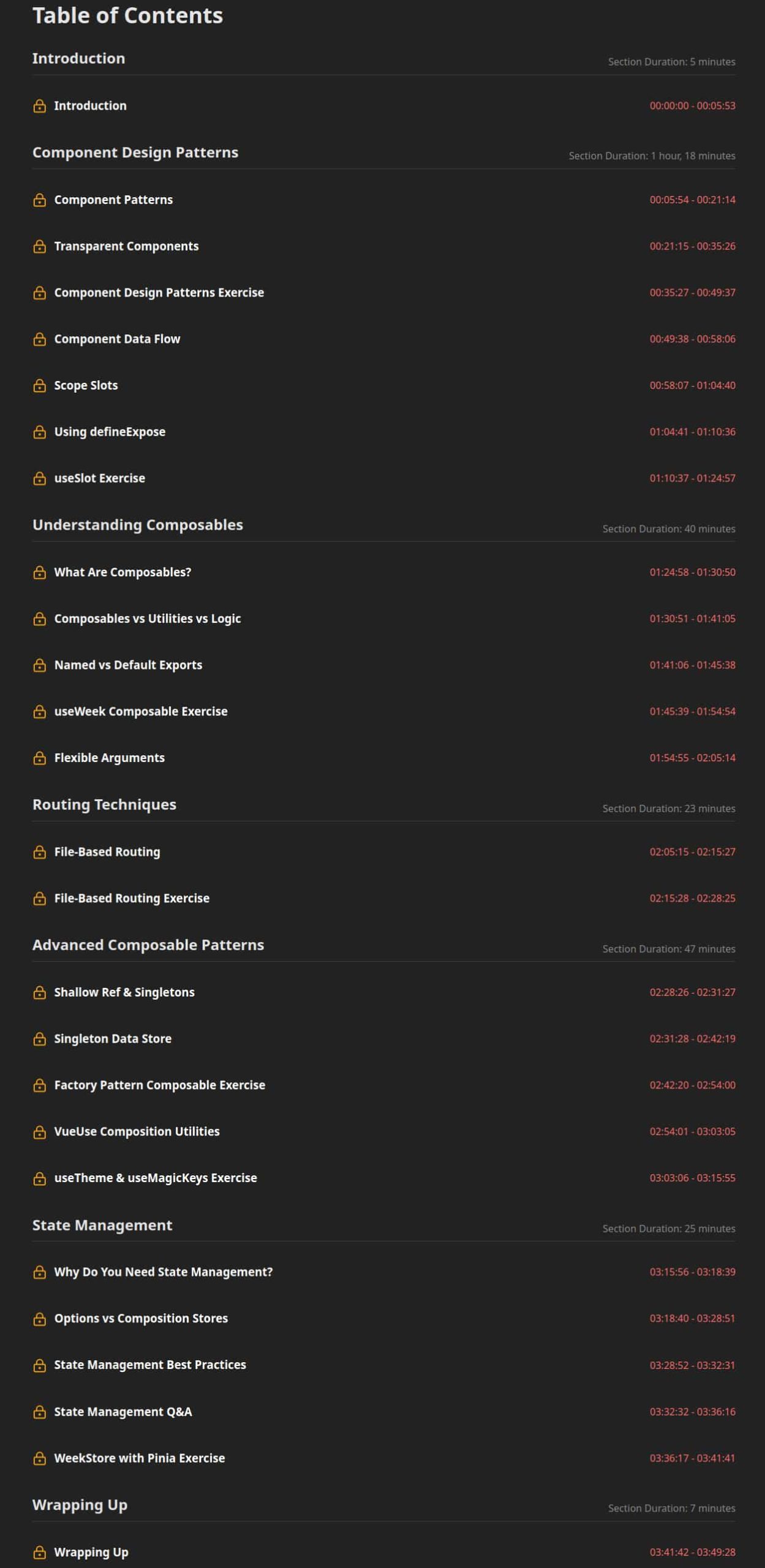 Course topics · Frontend Masters — Intermediate Vue 2025-6