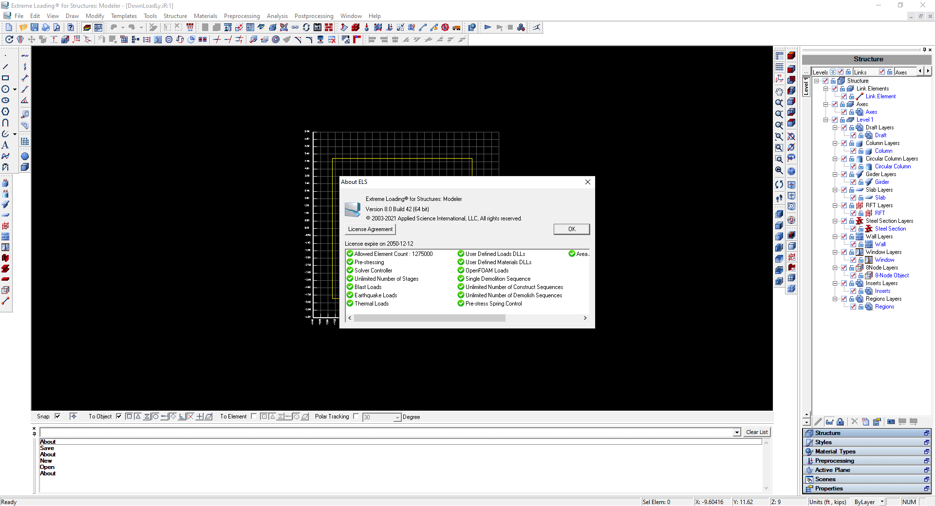 Pictures · Extreme Loading for Structures – ELS 8.0 x64