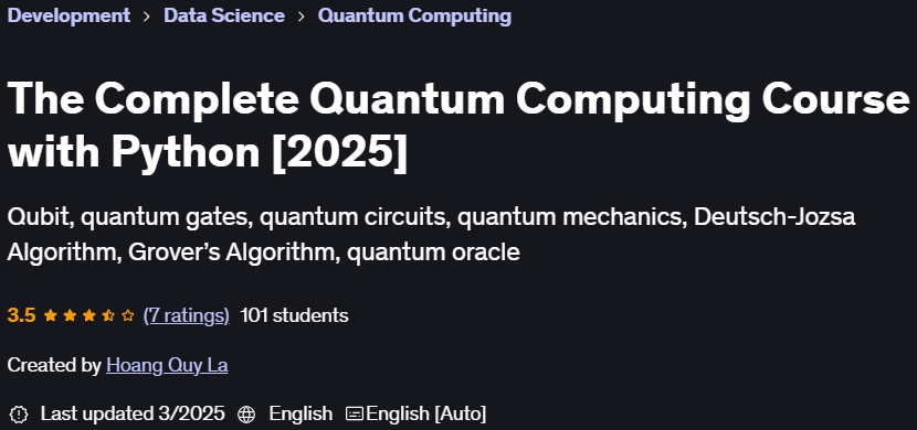 Pictures · Udemy — The Complete Quantum Computing Course with Python [2025] 2025-3