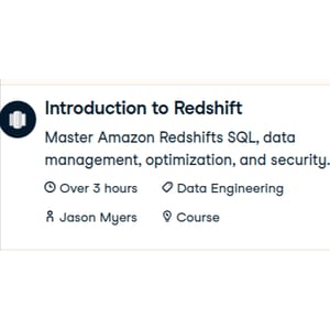 Datacamp — Introduction to Redshift 2024-12