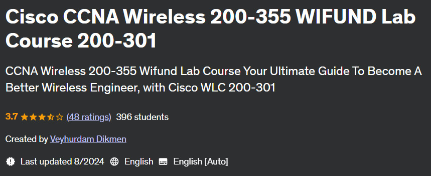 Pictures · Udemy — Cisco CCNA Wireless 200-355 WIFUND Lab Course 200-301 2024-8