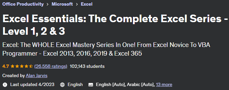 Pictures · Excel Essentials: The Complete Excel Series – Level 1, 2 & 3 2020-2