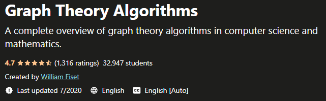 Pictures · Udemy — Graph Theory Algorithms 2020-7