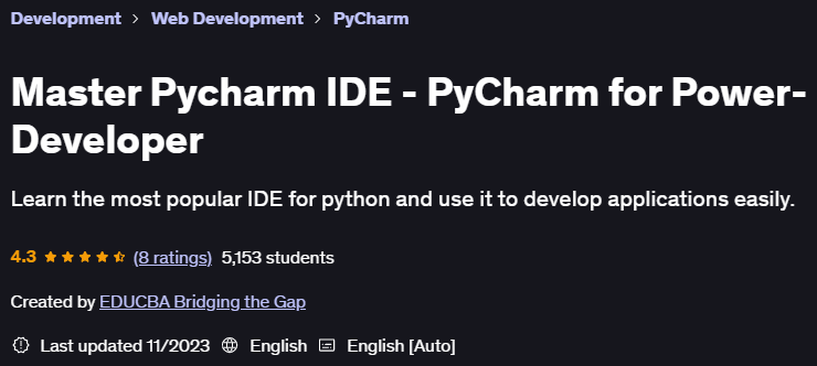 Pictures · Udemy — Master Pycharm IDE – PyCharm for Power-Developer 2023-11