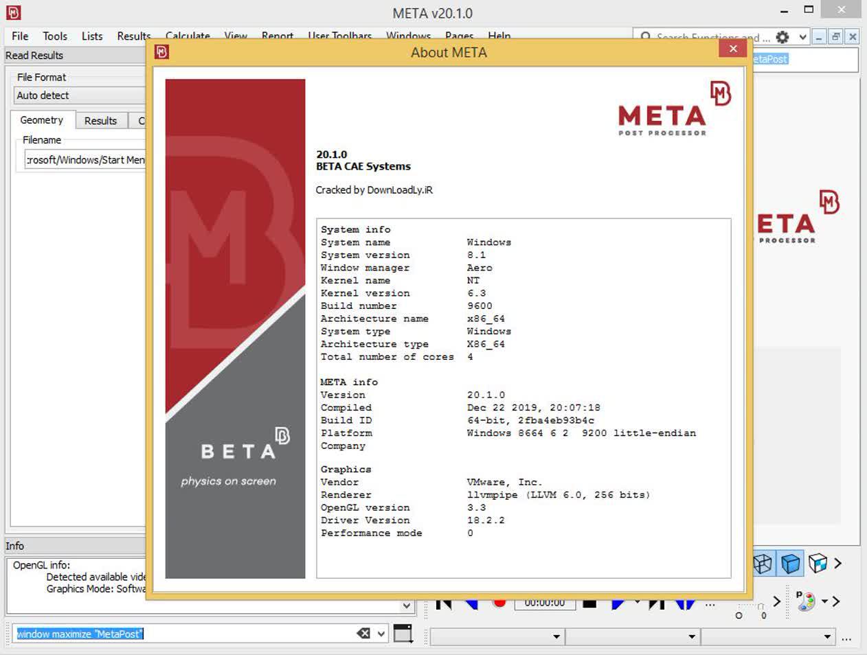 Pictures · BETA CAE Systems 2026.1.0 x64