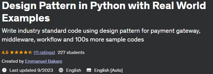 Pictures · Udemy — Design Pattern in Python with Real World Examples 2023-9