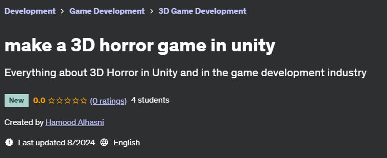 Pictures · Udemy — make a 3D horror game in unity 2024-7