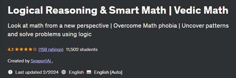 Pictures · Logical Reasoning & Smart Math | Vedic Math 2024-2