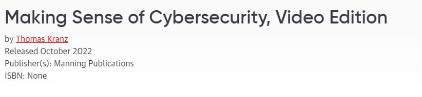 Pictures · Oreilly — Making Sense of Cybersecurity, Video Edition 2024-9
