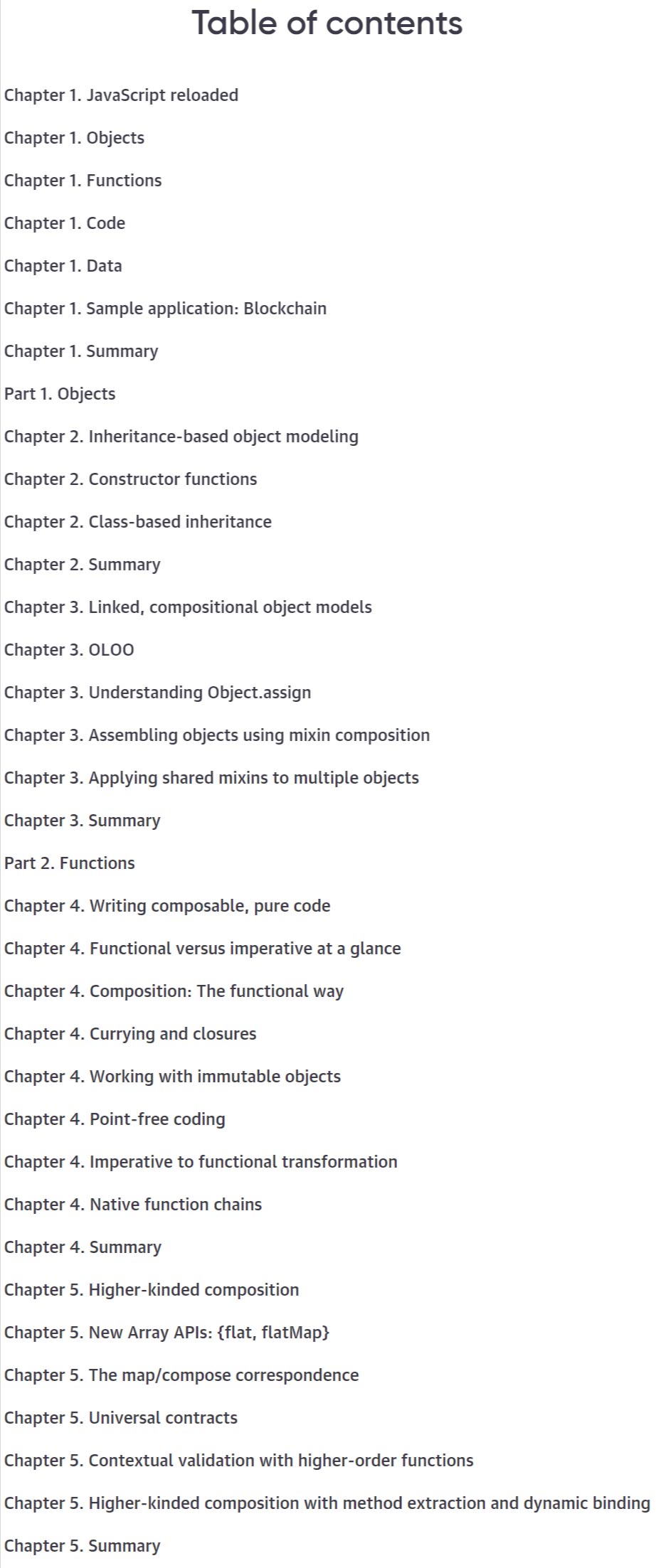 Course topics · Oreilly — The Joy of JavaScript, Video Edition 2024-10