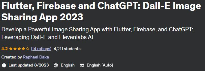 Pictures · Udemy — Flutter, Firebase and ChatGPT: Dall-E Image Sharing App 2023 2023-4