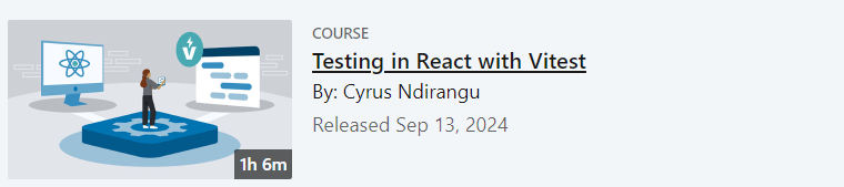 Pictures · LinkedIn — Testing in React with Vitest 2024-9