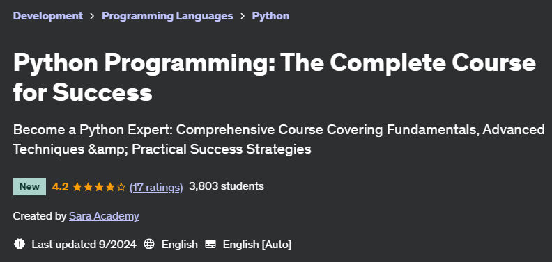 Pictures · Python Programming: The Complete Course for Success 2024-9