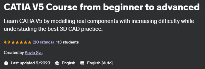 Pictures · Udemy — CATIA V5 Course from beginner to advanced 2022-11