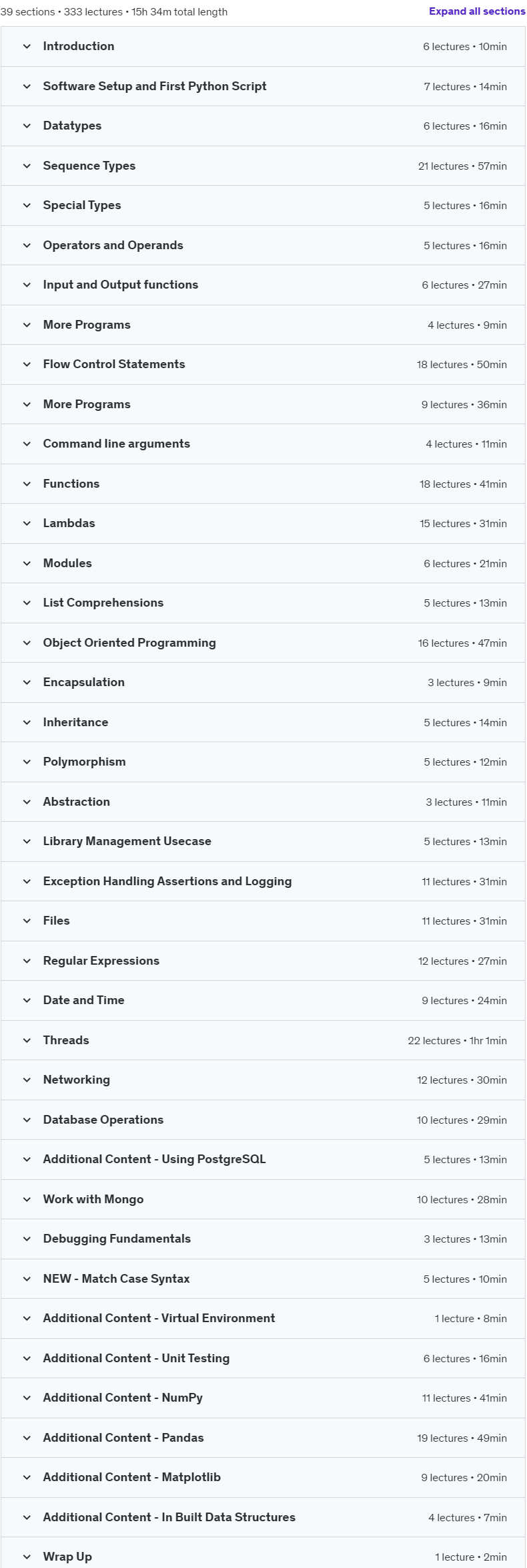 Course topics · Python for beginners 2024-7