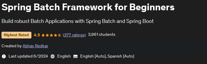 Pictures · Spring Batch Framework for Beginners 2024-6