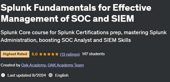 Pictures · Udemy — Splunk Fundamentals for Effective Management of SOC and SIEM 2024-8