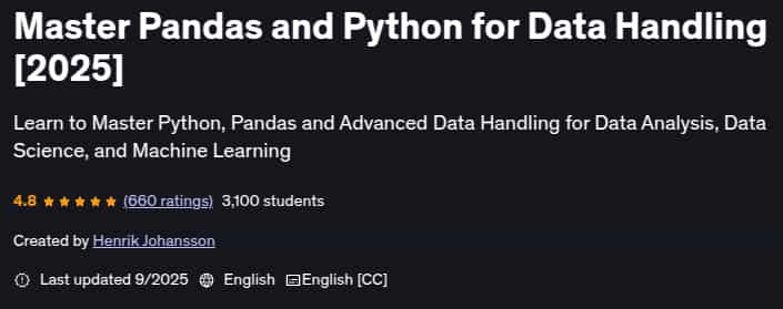 Pictures · Udemy — Master Pandas and Python for Data Handling [2025] 2025-9