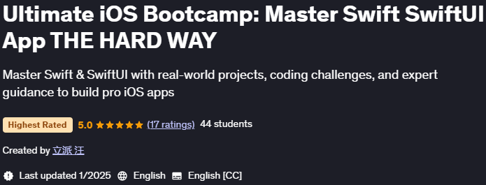 Pictures · Udemy — Ultimate iOS Bootcamp: Master Swift SwiftUI App THE HARD WAY 2024-12