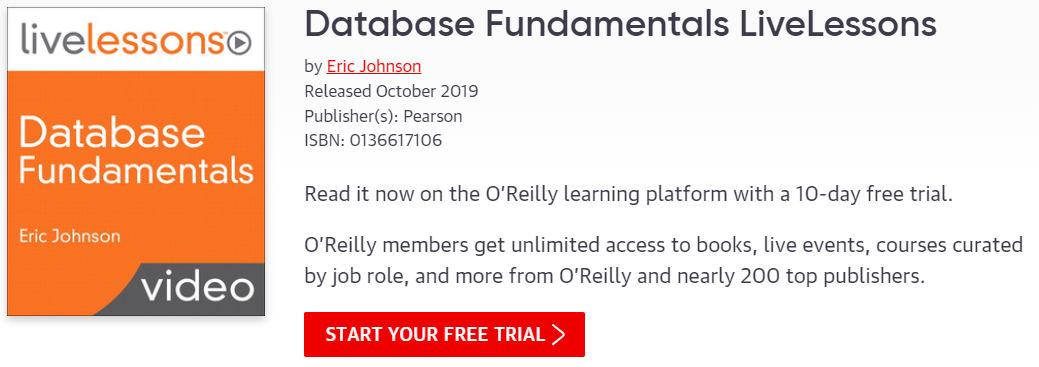 Pictures · Oreilly – Database Fundamentals LiveLessons 2023-9