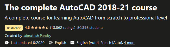Pictures · Udemy — The complete AutoCAD 2018-21 course 2019-12/2022-5