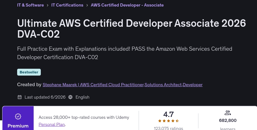 الصور · النهائي AWS المطور المعتمد 2026 DVA-C02 2026-6