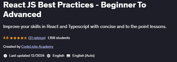 Pictures · Udemy — React JS Best Practices – Beginner To Advanced 2024-7