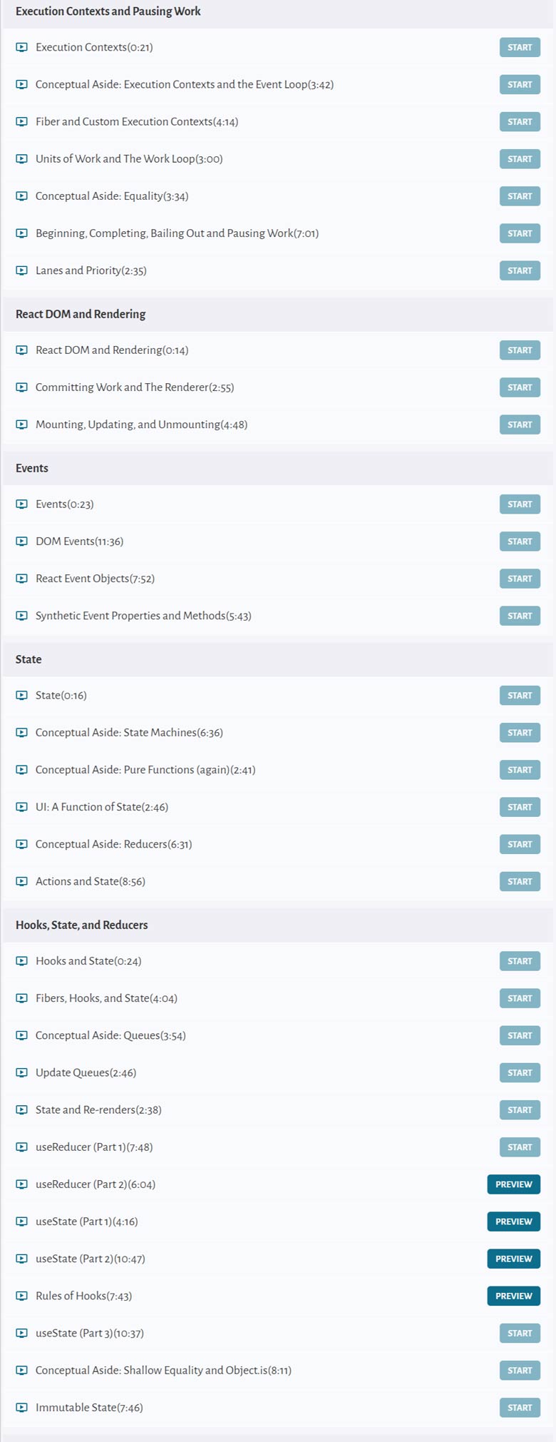 Course topics · Don’t Imitate Understand – Understanding React 2025-4