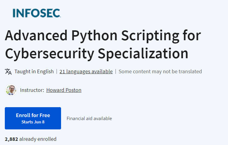 Pictures · Advanced Python Scripting for Cybersecurity Specialization 2023-6