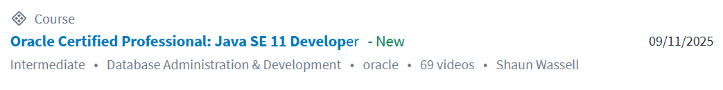 Pictures · CBTNuggets — Oracle Certified Professional: Java SE 11 Developer Online Training 2025-9