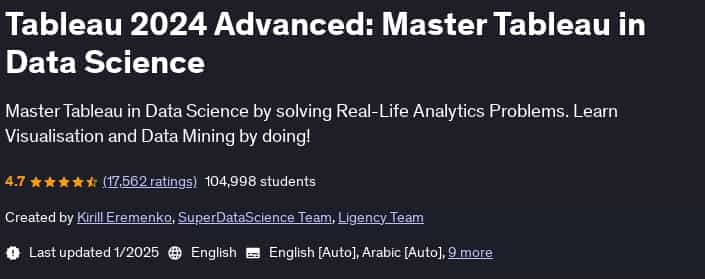 Pictures · Tableau 2024 Advanced: Master Tableau in Data Science 2025-1