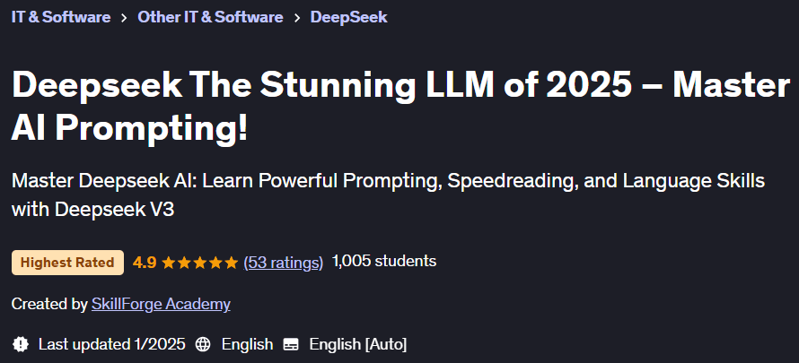 Pictures · Udemy — Deepseek The Stunning LLM of 2025 – Master AI Prompting! 2025-1