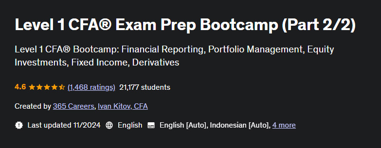 Pictures · Level 1 CFA® Exam Prep Bootcamp (Part 2/2) 2024-11