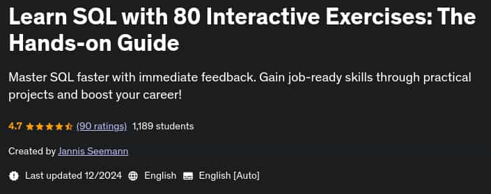 Pictures · Udemy — Learn SQL with 80 Interactive Exercises: The Hands-on Guide 2024-12