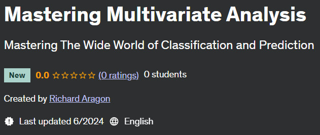 Pictures · Mastering Multivariate Analysis 2024-6