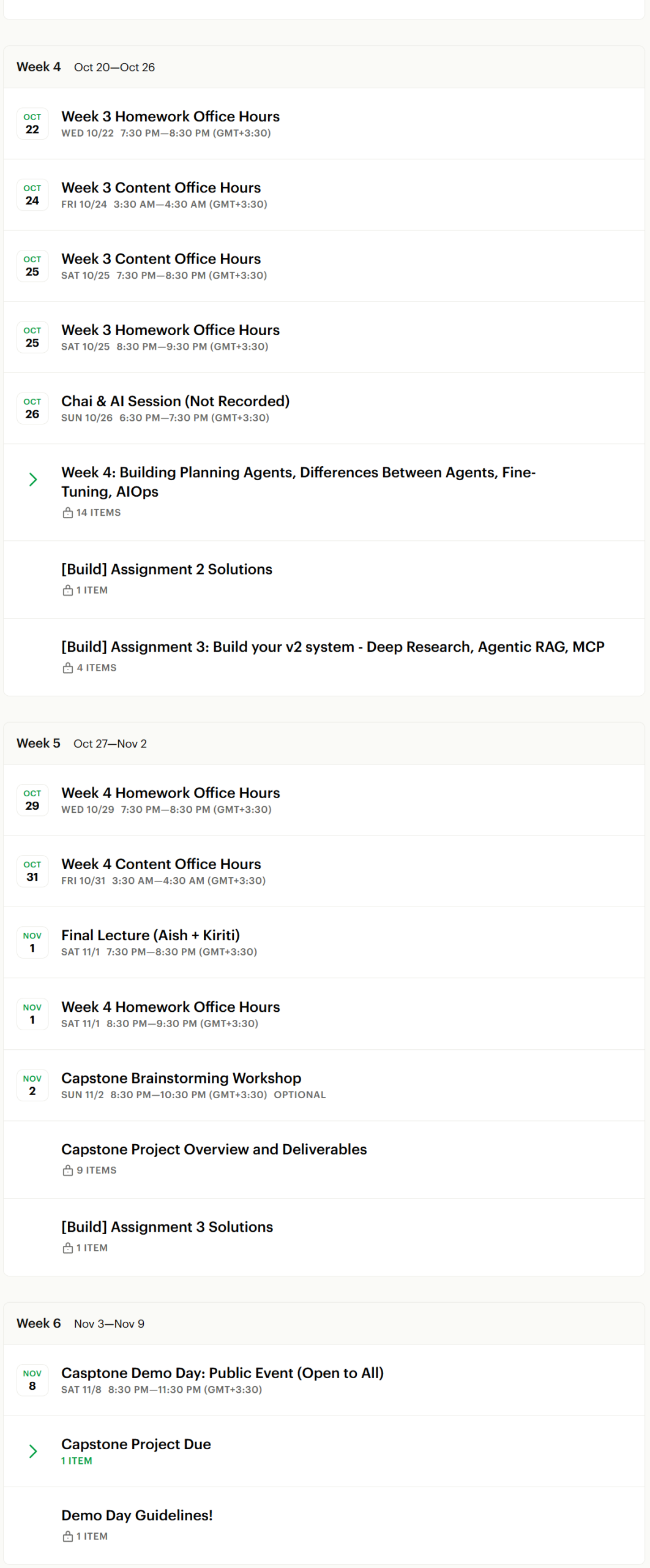 Course topics · Building Agentic AI Applications with a Problem-First Approach 2025-9