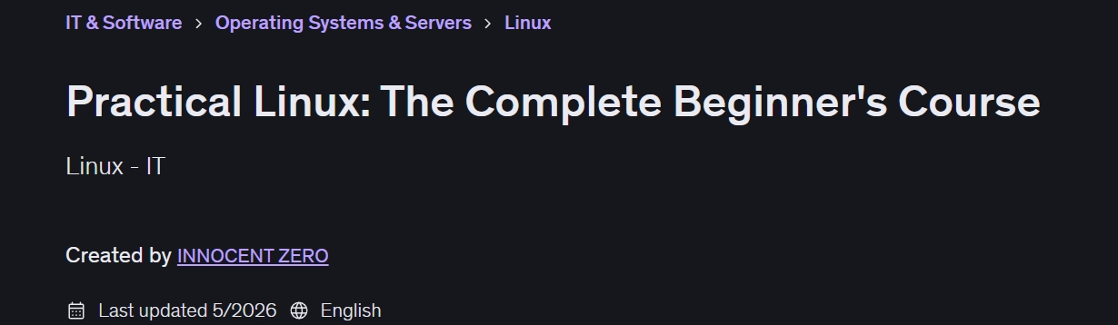 Pictures · Practical Linux: The Complete Beginner’s Course 2026-5