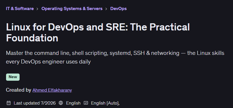 Pictures · Linux for DevOps and SRE: The Practical Foundation 2026-7
