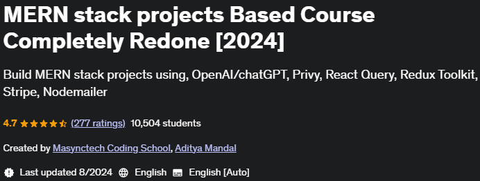 Pictures · Udemy — MERN stack projects Based Course Completely Redone 2024-8