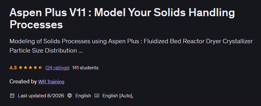 Pictures · Aspen Plus V11 : Model Your Solids Handling Processes 2026-8