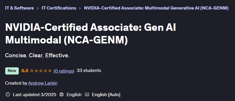 图片 · NVIDIA认证合作伙伴:基因 AI 多元化(NCA-GENM) 2025-2
