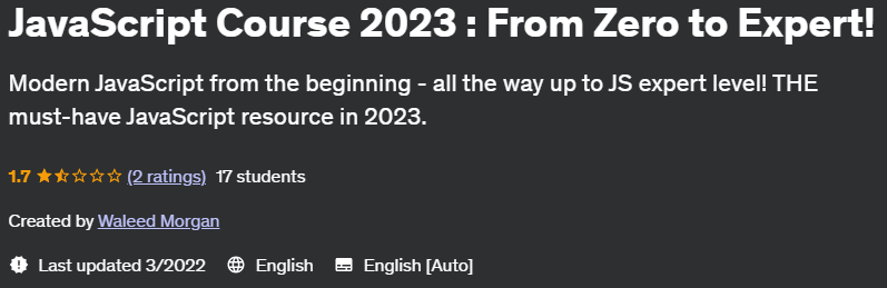 Pictures · JavaScript Course 2023 : From Zero to Expert! 2022-3