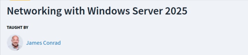 이미지 · CBTNuggets - 네트워크와의 관계 Windows 서버 2025 2026-8